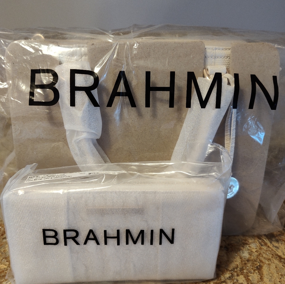 Brahmin Cami And Suri Sea Salt White Carman New With Tags - Picture 2 of 11